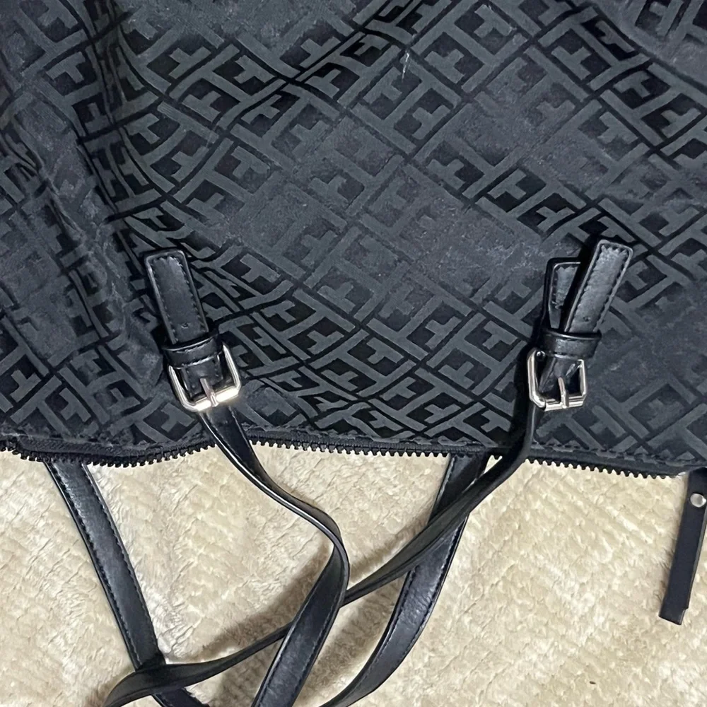 Tommy Hilfiger Navy Monogram Laptop Bag
